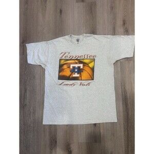 Vintage Tennessee Lady Volunteers T Shirt Adult Size XXL NCAA 00s Y2K Gray Vols